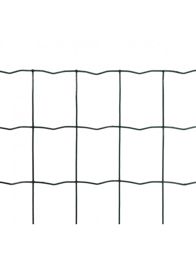 Recinzione Europea in Acciaio 25 x 1,0 m Verde
