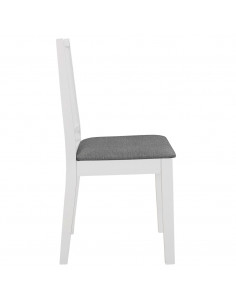 Set per Sala da Pranzo 5 pz in MDF Bianco 2