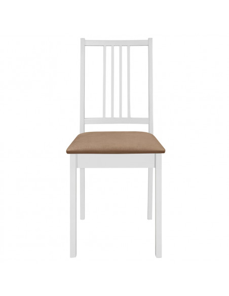 Set per Sala da Pranzo 5 pz in MDF Bianco