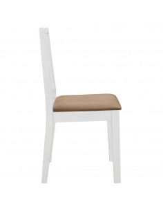 Set per Sala da Pranzo 5 pz in MDF Bianco