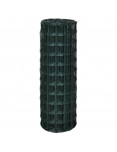 Recinzione Europea in Acciaio 25 x 1,5 m Verde 2