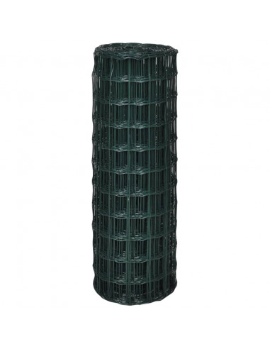 Recinzione Europea in Acciaio 25 x 1,5 m Verde