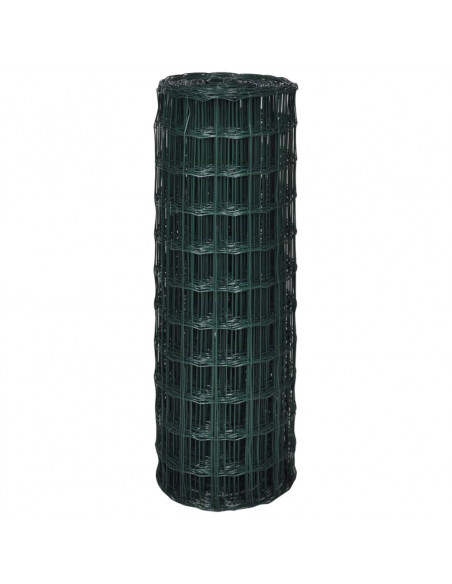 Recinzione Europea in Acciaio 25 x 1,5 m Verde