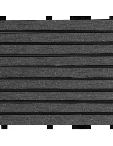 Set piastrelle WPC 30x30cm 11pz per 1,00m²grigio