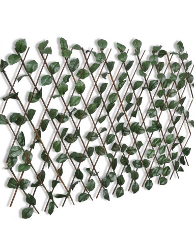 Recinto in Salice a Traliccio 5 pz Foglie Artificiali 180x90 cm
