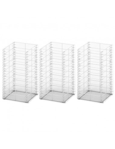 Set Gabbione 3 pz in Filo Zincato 25 x 25 x 50 cm
