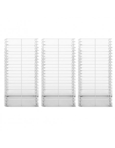 Set Gabbione 3 pz in Filo Zincato 25 x 25 x 50 cm