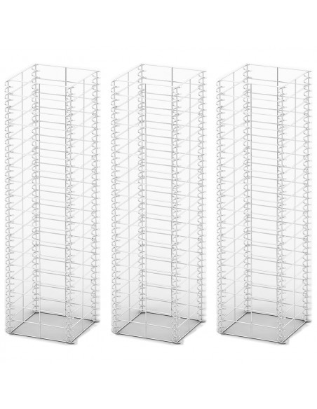 Set Gabbione 3 pz in Filo Zincato 25 x 25 x 100 cm