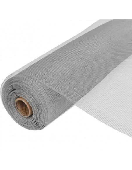 Zanzariera in Alluminio 100x500 cm Argento