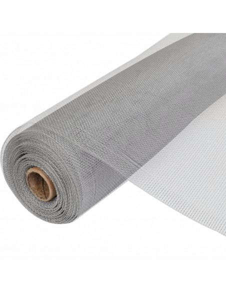 Zanzariera in Alluminio 100x1000 cm Argento