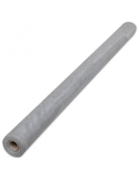Zanzariera in Alluminio 100x1000 cm Argento