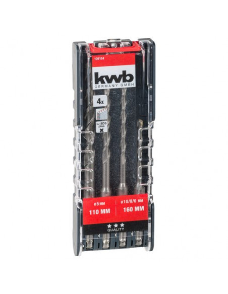 Set punte trapano Kwb 109164 Astuccio 4 Pz