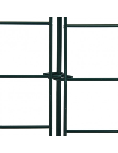 Set Recinzione da Giardino ad Arco 77,5x64 cm Verde
