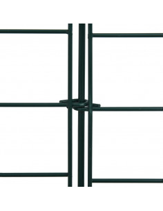 Set Recinzione da Giardino ad Arco 77,5x78,5 cm Verde