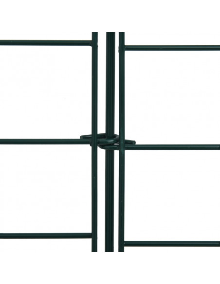 Set Recinzione da Giardino ad Arco 77,5x78,5 cm Verde