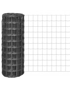 Recinzione Euro in Acciaio 10x1 m Grigia 2