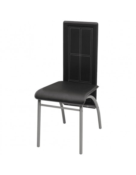 Set Sala Da Pranzo 5 Pezzi Nero