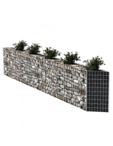 Gabbione in Rete in Acciaio Zincato 300x30x100 cm