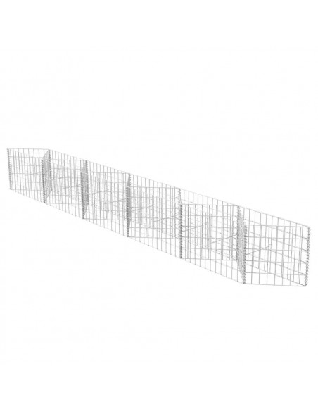 Gabbione in Rete in Acciaio Zincato 300x30x50 cm