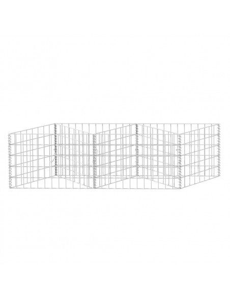 Gabbione in Rete in Acciaio Zincato 120x30x50 cm