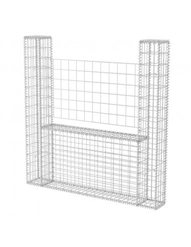 Gabbione in Rete ad U in Acciaio Zincato 160x20x150 cm