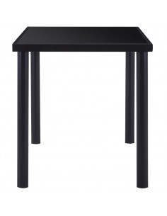 Set Sala da Pranzo 7 pz in Similpelle Nero 2