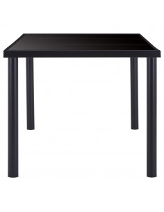 Set Sala da Pranzo 7 pz in Similpelle Nero 2