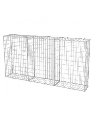 Gabbione in Rete in Acciaio Zincato 200x30x100 cm