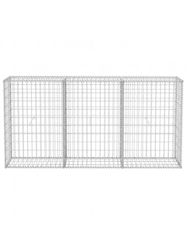 Gabbione in Rete in Acciaio Zincato 200x30x100 cm