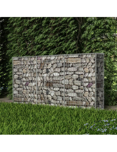 Gabbione in Rete in Acciaio Zincato 200x30x100 cm
