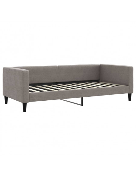 Letto da Giorno Tortora 90x200 cm in Tessuto