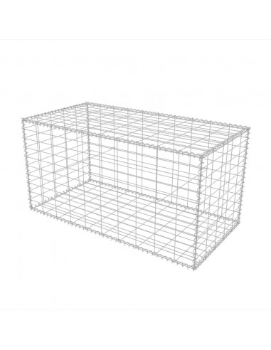 Gabbione in Rete in Acciaio Zincato 100x50x50 cm