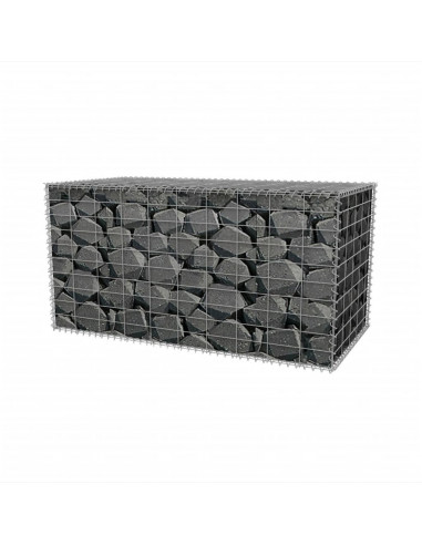 Gabbione in Rete in Acciaio Zincato 100x50x50 cm
