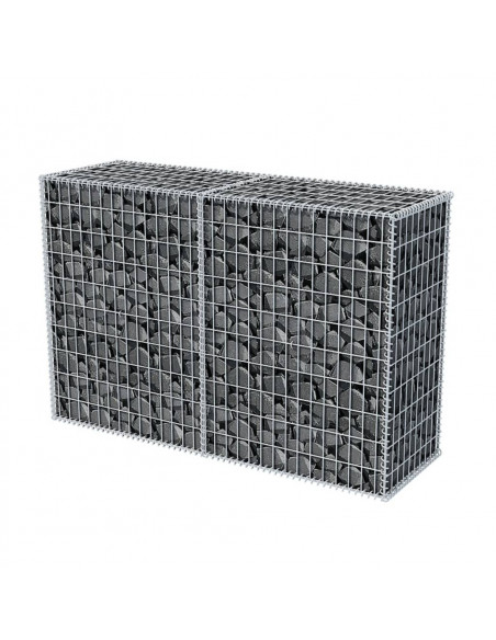 Gabbione in Rete in Acciaio Zincato 150x50x100 cm