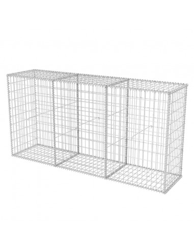 Gabbione in Rete in Acciaio Zincato 200x50x100 cm