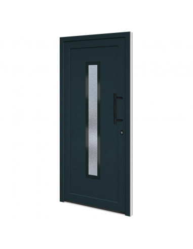 Porta Ingresso Antracite 98x208 cm in PVC
