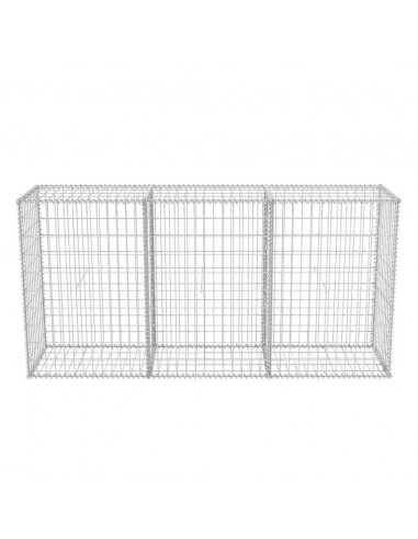 Gabbione in Rete in Acciaio Zincato 200x50x100 cm