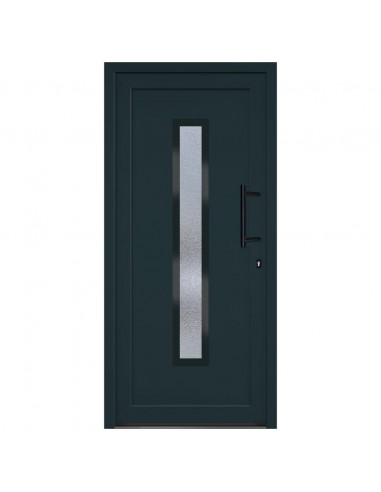 Porta Ingresso Antracite 98x208 cm in PVC