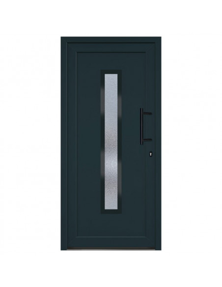Porta Ingresso Antracite 98x208 cm in PVC