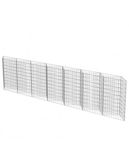 Gabbione in Acciaio Zincato 450x30x100 cm