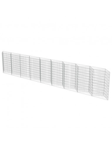 Gabbione in Acciaio Zincato 630x30x100 cm