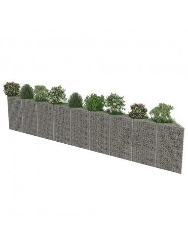 Gabbione in Acciaio Zincato 630x30x100 cm