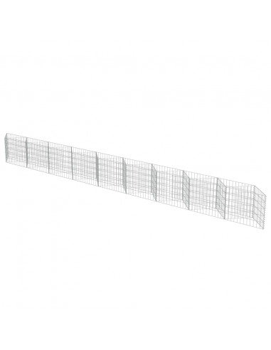 Gabbione in Acciaio Zincato 630x30x50 cm