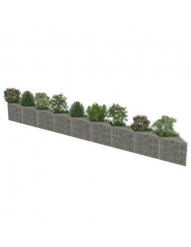 Gabbione in Acciaio Zincato 630x30x50 cm