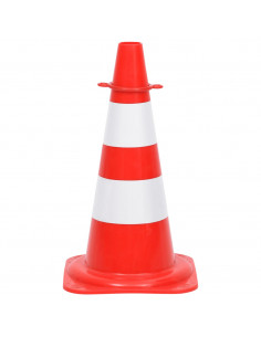 Set Segnaletica Coni Stradali e Catena da 10 m Rosso Bianco