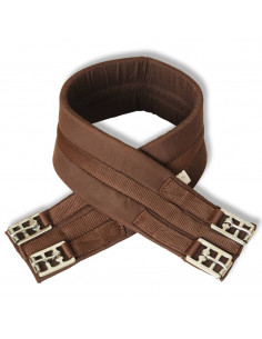 Set Sella Equitazione 16" in pelle naturale Marrone 14 cm 5-in-1