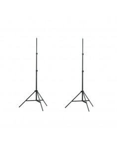 Set Stativi Fotografici 2 pz Regolabili Altezza 78-210 cm