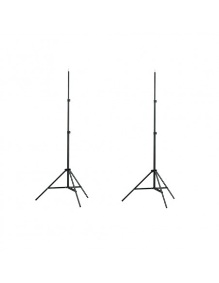 Set Stativi Fotografici 2 pz Regolabili Altezza 78-210 cm