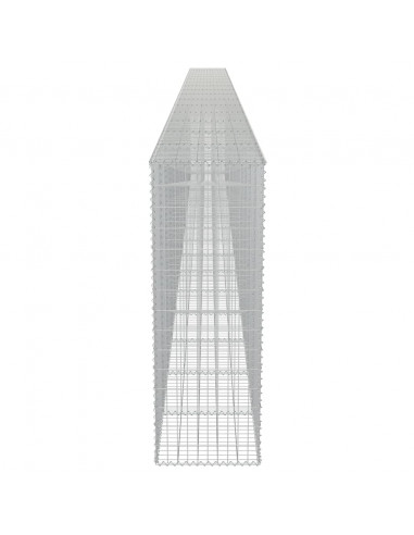 Gabbione in Acciaio Zincato Coperto 900 x 50 x 150 cm