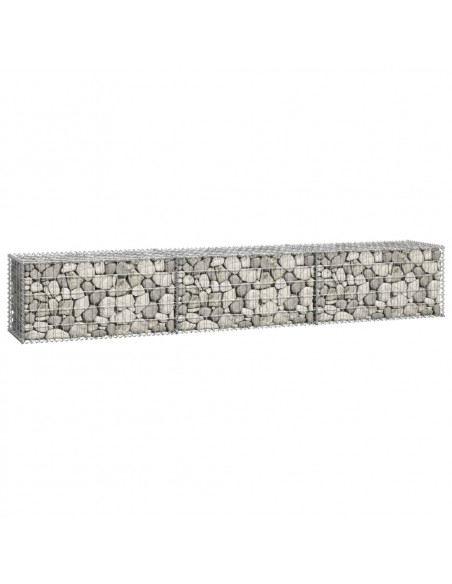 Gabbione con Copertura in Acciaio Zincato 300x50x50 cm